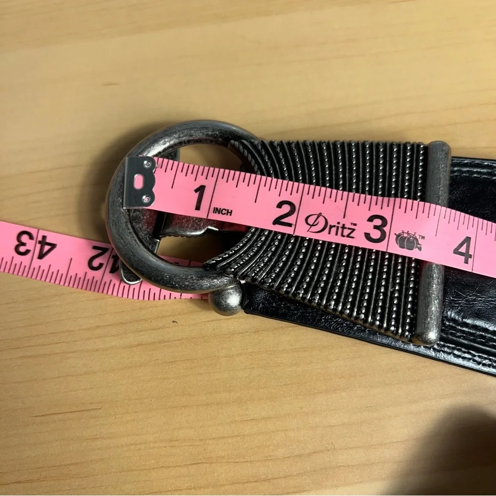 Black and Silver Metal Hardware‎ Women’s Belt